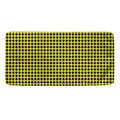 Yellow And Black Check Pattern Print Towel