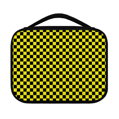 Yellow And Black Checkered Pattern Print Classic Bible Case