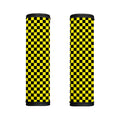 Yellow And Black Checkered Pattern Print Handle Covers