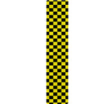Yellow And Black Checkered Pattern Print Table Runner