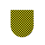 Yellow And Black Checkered Pattern Print Toilet Lid Cover