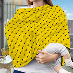Yellow And Black Dart Pattern Print Baby Seat Cover