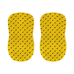 Yellow And Black Dart Pattern Print Bar Stool Covers