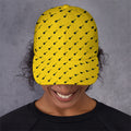 Yellow And Black Dart Pattern Print Baseball Cap