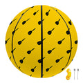 Yellow And Black Dart Pattern Print Basketball