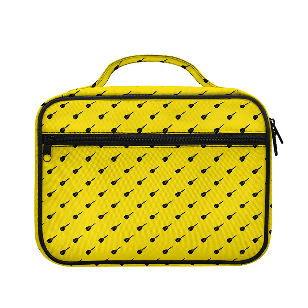 Yellow And Black Dart Pattern Print Briefcase Bible Bag