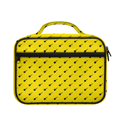 Yellow And Black Dart Pattern Print Briefcase Bible Bag