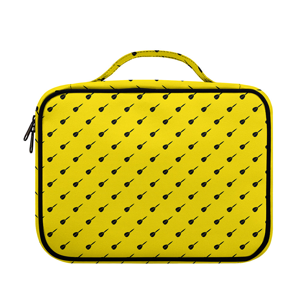 Yellow And Black Dart Pattern Print Briefcase Bible Bag