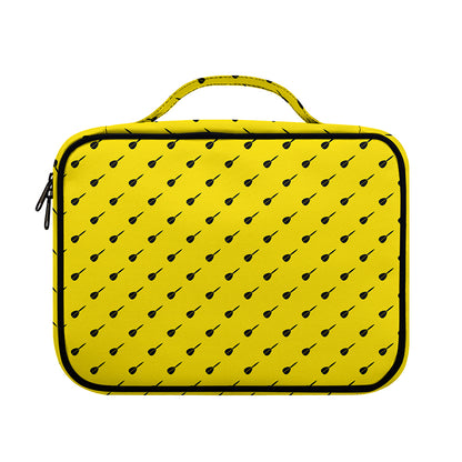 Yellow And Black Dart Pattern Print Briefcase Bible Bag