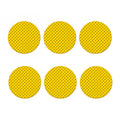 Yellow And Black Dart Pattern Print Coaster Set