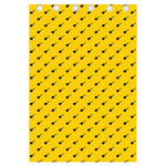 Yellow And Black Dart Pattern Print Curtain