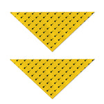Yellow And Black Dart Pattern Print Dog Bandana