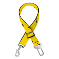 Yellow And Black Dart Pattern Print Dog Seat Belt