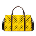 Yellow And Black Dart Pattern Print Duffel Bag