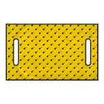 Yellow And Black Dart Pattern Print Golf Cart Seat Cover