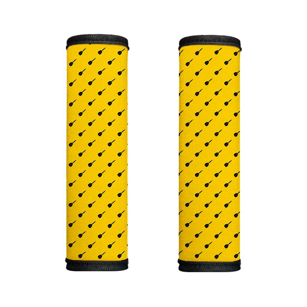 Yellow And Black Dart Pattern Print Handle Covers