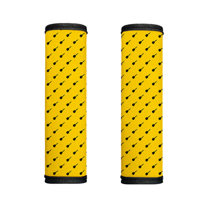Yellow And Black Dart Pattern Print Handle Covers