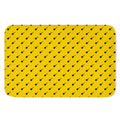 Yellow And Black Dart Pattern Print Indoor Door Mat