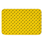 Yellow And Black Dart Pattern Print Indoor Door Mat