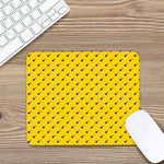 Yellow And Black Dart Pattern Print Mouse Pad