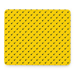 Yellow And Black Dart Pattern Print Mouse Pad