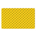Yellow And Black Dart Pattern Print Polyester Doormat