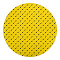 Yellow And Black Dart Pattern Print Round Blanket