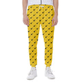 Yellow And Black Dart Pattern Print Joggers
