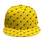 Yellow And Black Dart Pattern Print Snapback Cap