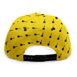 Yellow And Black Dart Pattern Print Snapback Cap