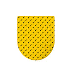 Yellow And Black Dart Pattern Print Toilet Lid Cover