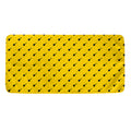 Yellow And Black Dart Pattern Print Towel