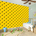 Yellow And Black Dart Pattern Print Wall Sticker