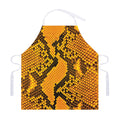 Yellow And Black Snakeskin Print Adjustable Apron