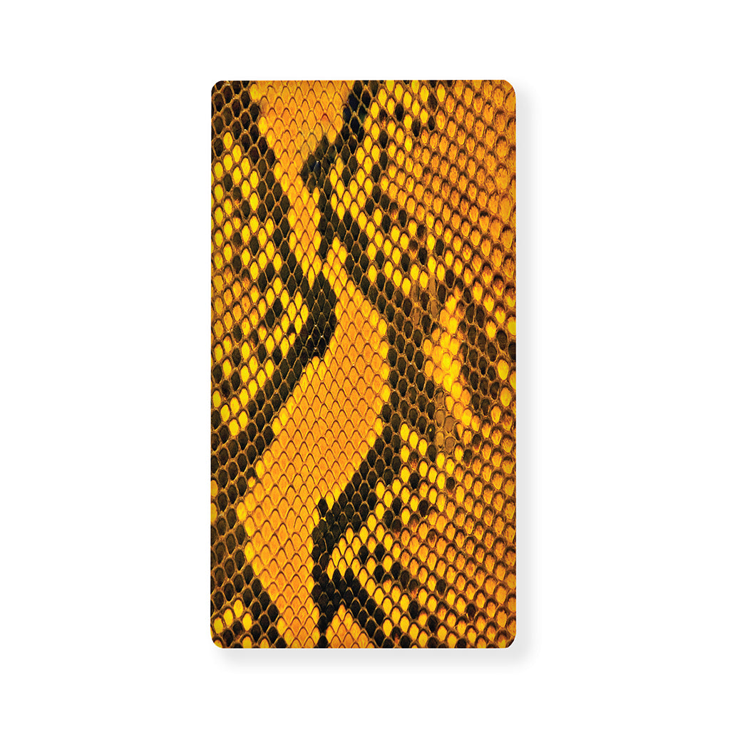 Yellow And Black Snakeskin Print Baby Crib Sheet