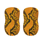 Yellow And Black Snakeskin Print Bar Stool Covers