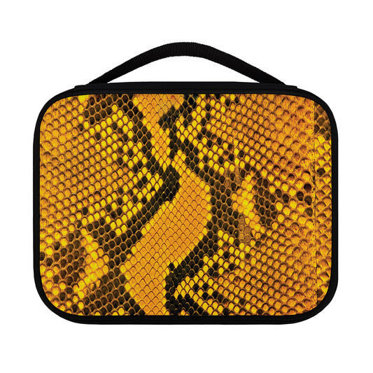 Yellow And Black Snakeskin Print Classic Bible Case