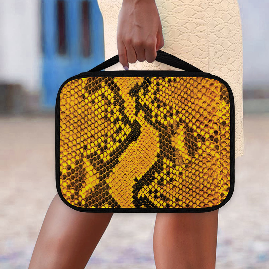 Yellow And Black Snakeskin Print Classic Bible Case