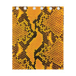 Yellow And Black Snakeskin Print Curtain