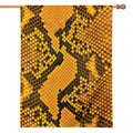 Yellow And Black Snakeskin Print House Flag