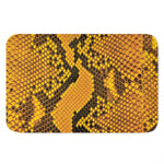 Yellow And Black Snakeskin Print Indoor Door Mat