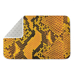 Yellow And Black Snakeskin Print Indoor Door Mat