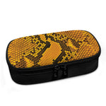 Yellow And Black Snakeskin Print Insulin Cooler Travel Case