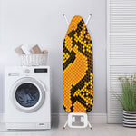 Yellow And Black Snakeskin Print Ironing Board Cover