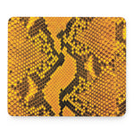 Yellow And Black Snakeskin Print Mouse Pad