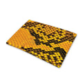 Yellow And Black Snakeskin Print Pet Cooling Mat Cover