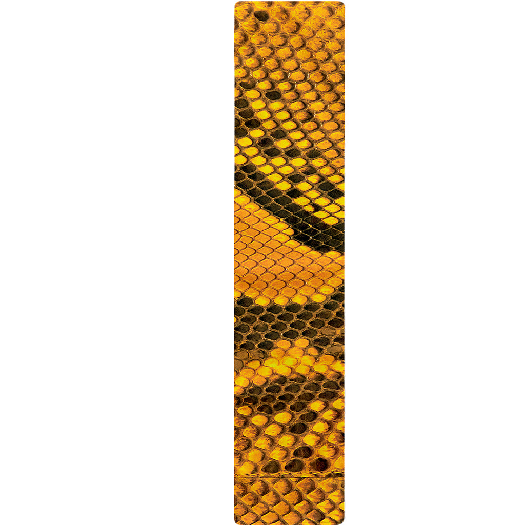 Yellow And Black Snakeskin Print Table Runner
