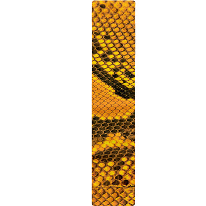 Yellow And Black Snakeskin Print Table Runner