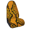 Yellow And Black Snakeskin Print Waterproof Car Seat Cover