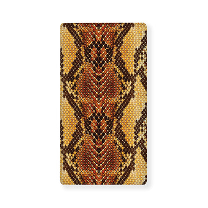 Yellow And Brown Snakeskin Print Baby Crib Sheet